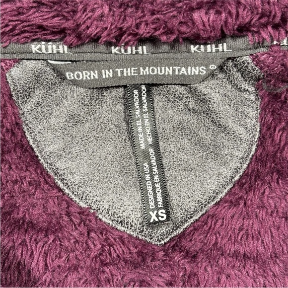 Kuhl Flight Jacket Women XSmall Purple Fleece Deep Pile Sherpa Pull Over - Picture 8 of 13